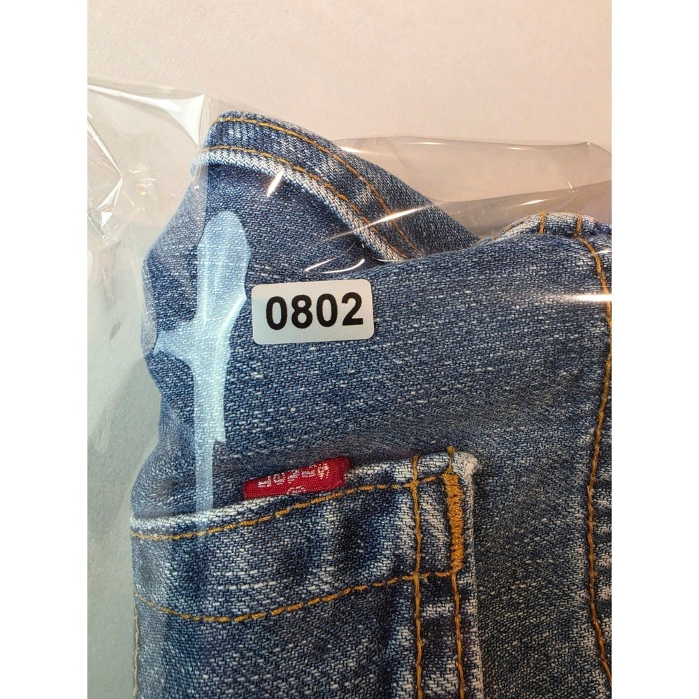 Levis 505 Regular Fit Jeans Mens 40x30 Blue Denim Straight Leg 100% Cotton 0802 - Picture 6 of 6
